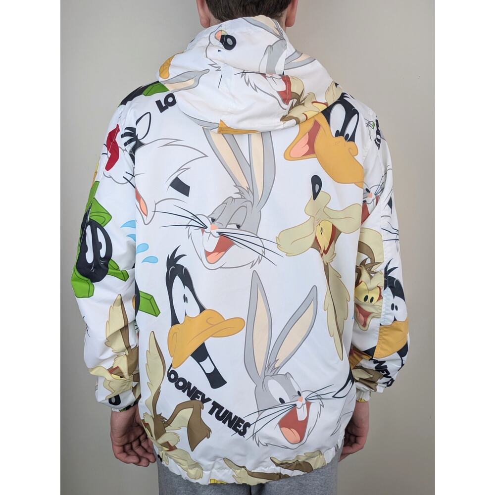 Looney Tunes Members Only Mens Jacket Windbreaker Large Multicolor Streetwear - Picture 5 of 13